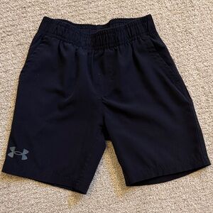 Under Armour Black Performance Training Shorts- Kids